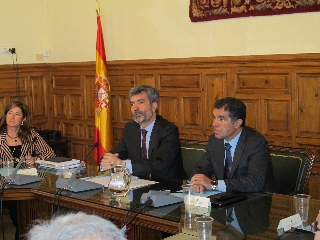 El presidente del TS y del CGPJ ha mantenido una reunión con la Sala de Gobierno del TSJA